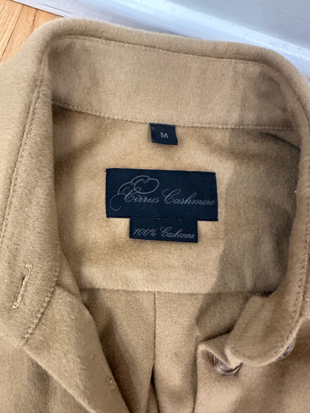 Vintage Men’s  Camel Cirrus 100% Cashmere Shirt